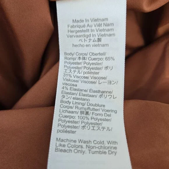 NWT J. Crew Factory Ruffle Neck Suiting Dress Size 14 - Picture 6 of 6